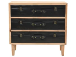 Buffet Bahut Armoire Console Meuble De Rangement à Tiroirs Bois De Sapin Massif 80 Cm 4402188 -Meubles Soldes Magasin buffet 8934579