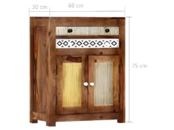 Buffet Bahut Armoire Console Meuble De Rangement Latérale 75 Cm Bois Massif 4402052 -Meubles Soldes Magasin buffet 8934831