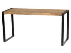 Bureau HARLEM - Bois De Manguier & Métal -Meubles Soldes Magasin bureau 342571