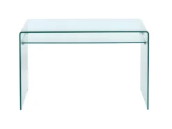 Bureau STILEOS - 1 Niche - Verre Trempé -Meubles Soldes Magasin bureau 426521
