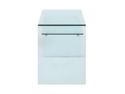 Bureau STILEOS - 1 Niche - Verre Trempé -Meubles Soldes Magasin bureau 426523