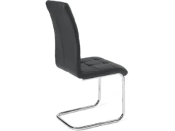 KAYELLES Lot De 2 Chaises Salle A Manger Simili Et Chrome MAXI ( Noir ) -Meubles Soldes Magasin chaise 10026677