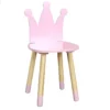 CROWN - Chaise Enfant Rose Dossier Couronne