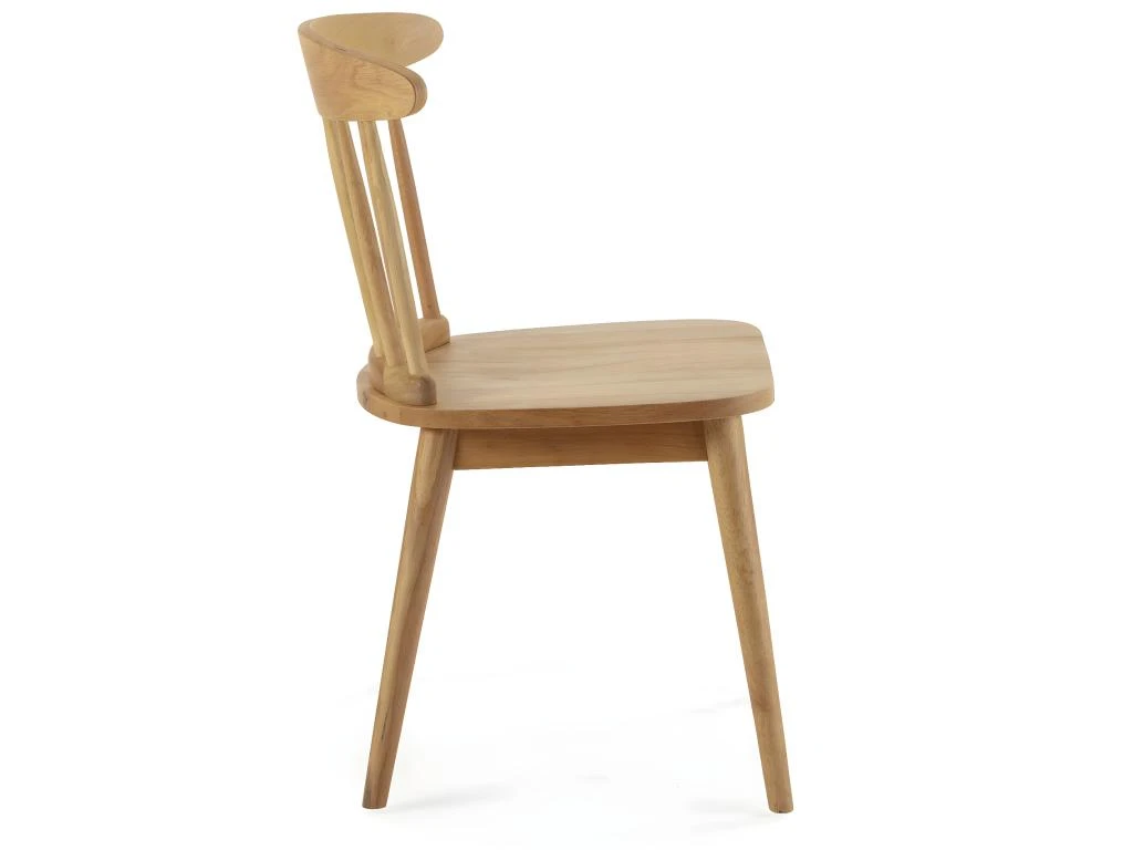 Pack 2 Chaises Ben En Bois Couleur Chêne 3 Pack 2 Chaises Ben En Bois Couleur Chêne – Image 3
