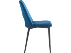 Lot De 2 Chaises En Velours "Fedora" - Bleu Foncé -Meubles Soldes Magasin chaise 10560871