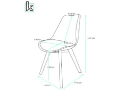 Lot 2 Chaises Scandinaves Coussin Patchwork LAO (Gris Bleu) 13 Lot 2 Chaises Scandinaves Coussin Patchwork LAO (Gris Bleu) -Meubles Soldes Magasin chaise 11226087