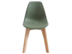 Lot De 2 Chaises Enfant En Polypropylène Et Hêtre - Vert - LILINOU 10 Lot De 2 Chaises Enfant En Polypropylène Et Hêtre - Vert - LILINOU -Meubles Soldes Magasin chaise 12611057