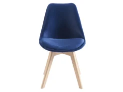 Lot De 2 Chaises En Velours Et Hêtre - Bleu - JODY 10 Lot De 2 Chaises En Velours Et Hêtre - Bleu - JODY -Meubles Soldes Magasin chaise 12618809