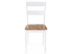 Lot De 6 Chaises De Salle à Manger Cuisine Design Classique Et Simple En Bois D'hévéa Blanc CDS022150 -Meubles Soldes Magasin chaise 12694699