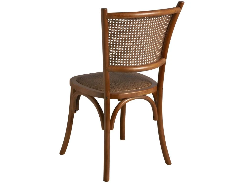 Chaise En Hêtre Et Rotin Avec Dossier En Cannage Unitaire 2 Chaise En Hêtre Et Rotin Avec Dossier En Cannage Unitaire – Image 2