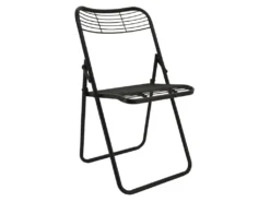 Chaise Pliante En Métal Vieilli