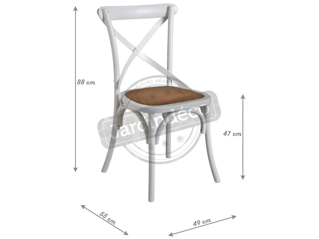 Chaise De Bistrot En Bouleau Et Rotin 3 Chaise De Bistrot En Bouleau Et Rotin – Image 3