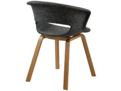 Chaise Viking En Tissu Gris Foncé -Meubles Soldes Magasin chaise 13001615