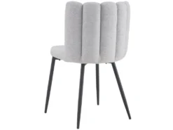 Chaise Rosy En Tissu Gris (lot De 2) -Meubles Soldes Magasin chaise 13003777