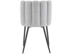 Chaise Rosy En Tissu Gris (lot De 2) -Meubles Soldes Magasin chaise 13003779