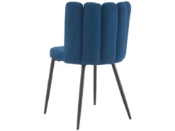 Chaise Rosy En Tissu Bleu (lot De 2) -Meubles Soldes Magasin chaise 13003789