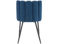 Chaise Rosy En Tissu Bleu (lot De 2) -Meubles Soldes Magasin chaise 13003791