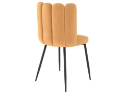 Chaise Rosy En Velours Jaune (lot De 2) -Meubles Soldes Magasin chaise 13003803