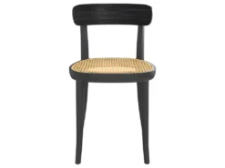 Chaise Aslaug En Bois Noir (lot De 2) -Meubles Soldes Magasin chaise 13135187