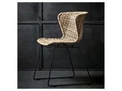 Wings - Lot De 2 Chaises Indoor/outdoor En Résine Tressée - Couleur - Naturel -Meubles Soldes Magasin chaise 13389545