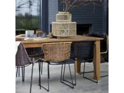 Wings - Lot De 2 Chaises Indoor/outdoor En Résine Tressée - Couleur - Naturel -Meubles Soldes Magasin chaise 13389547