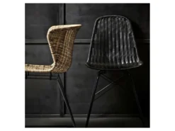 Wings - Lot De 2 Chaises Indoor/outdoor En Résine Tressée - Couleur - Naturel -Meubles Soldes Magasin chaise 13389551