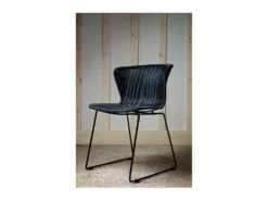 Wings - Lot De 2 Chaises Indoor/outdoor En Résine Tressée - Couleur - Noir -Meubles Soldes Magasin chaise 13389731