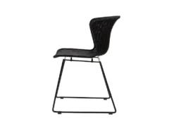 Wings - Lot De 2 Chaises Indoor/outdoor En Résine Tressée - Couleur - Noir -Meubles Soldes Magasin chaise 13389733