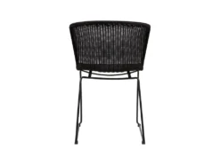 Wings - Lot De 2 Chaises Indoor/outdoor En Résine Tressée - Couleur - Noir -Meubles Soldes Magasin chaise 13389737