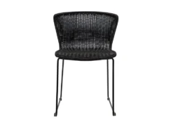 Wings - Lot De 2 Chaises Indoor/outdoor En Résine Tressée - Couleur - Noir -Meubles Soldes Magasin chaise 13389739