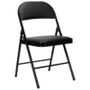 Chaise Pliante Rembourrée Noire 7house