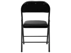 Chaise Pliante Rembourrée Noire 7house -Meubles Soldes Magasin chaise 13394581