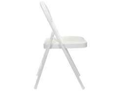 Lot De 10 Chaises Pliantes Blanches Rembourrées 7house -Meubles Soldes Magasin chaise 13394623