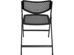 Lot De 4 Chaises Pliables Métal Et Plastique Ajouré SABA (Noir) 8 Lot De 4 Chaises Pliables Métal Et Plastique Ajouré SABA (Noir) -Meubles Soldes Magasin chaise 13435363
