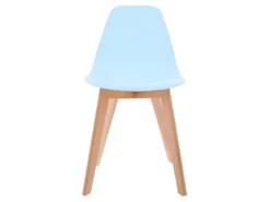 Chaise Pour Enfant En Bois Et Polypropylène Bleu H 58 Cm -Meubles Soldes Magasin chaise 13457825