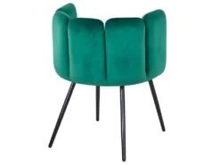 Lot De 2 Chaises Amela Velours Vert -Meubles Soldes Magasin chaise 13698229