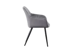 Ensemble De 2 Chaises De Salle à Manger Camden - Tapissées De Velours Avec Pieds En Métal - Gris Foncé 12 Ensemble De 2 Chaises De Salle à Manger Camden - Tapissées De Velours Avec Pieds En Métal - Gris Foncé -Meubles Soldes Magasin chaise 14147971