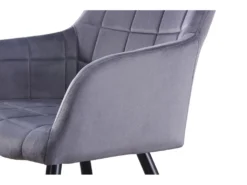 Ensemble De 2 Chaises De Salle à Manger Camden - Tapissées De Velours Avec Pieds En Métal - Gris Foncé 15 Ensemble De 2 Chaises De Salle à Manger Camden - Tapissées De Velours Avec Pieds En Métal - Gris Foncé -Meubles Soldes Magasin chaise 14147977