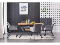 Ensemble De 2 Chaises De Salle à Manger Camden - Tapissées De Velours Avec Pieds En Métal - Gris Foncé 18 Ensemble De 2 Chaises De Salle à Manger Camden - Tapissées De Velours Avec Pieds En Métal - Gris Foncé -Meubles Soldes Magasin chaise 14147983