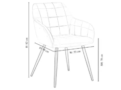 Ensemble De 2 Chaises De Salle à Manger Camden - Tapissées De Velours Avec Pieds En Métal - Gris Foncé 19 Ensemble De 2 Chaises De Salle à Manger Camden - Tapissées De Velours Avec Pieds En Métal - Gris Foncé -Meubles Soldes Magasin chaise 14147985