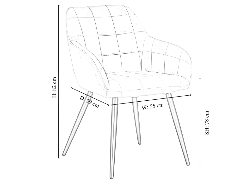 Lot De 2 Chaises De Salle à Manger Camden - Tapissées De Velours Avec Pieds En Métal - Bleu 10 Lot De 2 Chaises De Salle à Manger Camden - Tapissées De Velours Avec Pieds En Métal - Bleu – Image 10