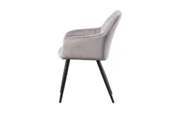 Ensemble De 2 Chaises De Salle à Manger Camden - Tapissées De Velours Avec Pieds En Métal - Gris Clair 12 Ensemble De 2 Chaises De Salle à Manger Camden - Tapissées De Velours Avec Pieds En Métal - Gris Clair -Meubles Soldes Magasin chaise 14148165