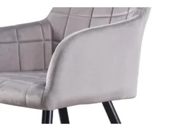 Ensemble De 2 Chaises De Salle à Manger Camden - Tapissées De Velours Avec Pieds En Métal - Gris Clair 16 Ensemble De 2 Chaises De Salle à Manger Camden - Tapissées De Velours Avec Pieds En Métal - Gris Clair -Meubles Soldes Magasin chaise 14148173