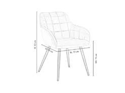 Ensemble De 2 Chaises De Salle à Manger Camden - Tapissées De Velours Avec Pieds En Métal - Gris Clair 19 Ensemble De 2 Chaises De Salle à Manger Camden - Tapissées De Velours Avec Pieds En Métal - Gris Clair -Meubles Soldes Magasin chaise 14148179