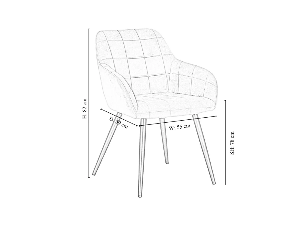 Ensemble De 2 Chaises De Salle à Manger Camden - Tapissées De Velours Avec Pieds En Métal - Gris Clair 10 Ensemble De 2 Chaises De Salle à Manger Camden - Tapissées De Velours Avec Pieds En Métal - Gris Clair – Image 10