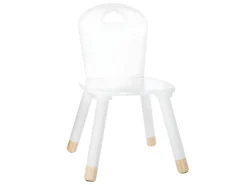 Chaise Pour Enfant En Bois Blanc H 50 Cm