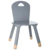 Chaise Pour Enfant En Bois Gris H 50 Cm