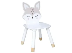 Chaise Pour Enfant Renard En Bois H 52.5 Cm