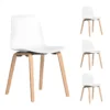 Quatuor De Chaises Blanc - LUCIE