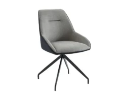 Lot De 6 Chaises En Tissu, Velours Côtelé Et Métal - Gris Et Anthracite - CHANILA 11 Lot De 6 Chaises En Tissu, Velours Côtelé Et Métal - Gris Et Anthracite - CHANILA -Meubles Soldes Magasin chaise 15692857
